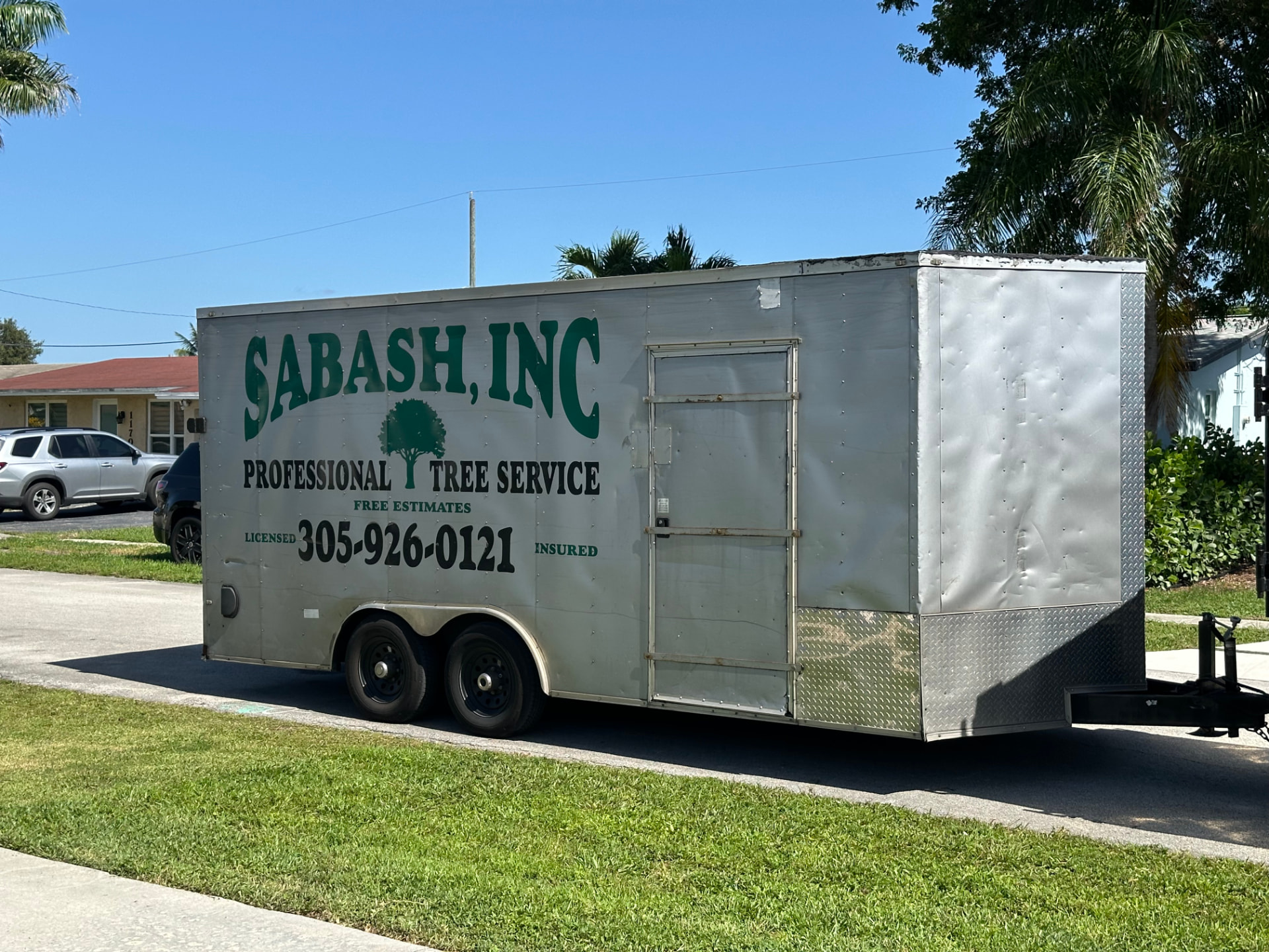 Sabash Inc. enclosed work trailer